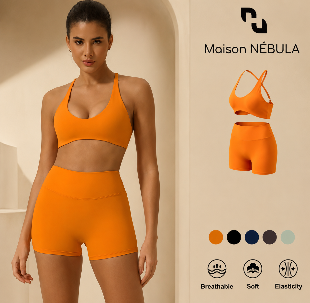 Maison Nébula - Ensemble Sculpting 2 Pièces Maintien Signature & Taille Haute Seconde Peau
