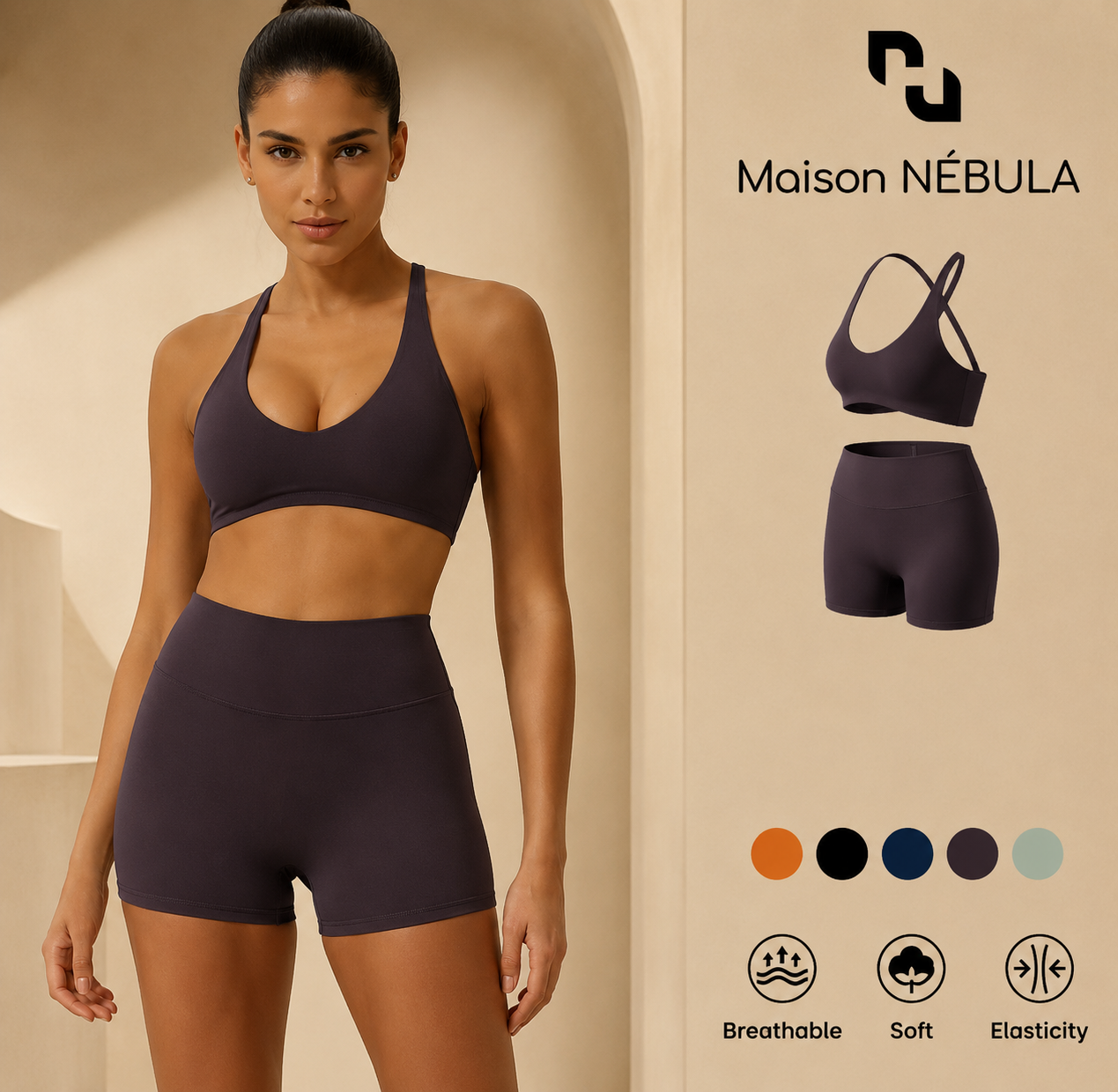 Maison Nébula - Ensemble Sculpting 2 Pièces Maintien Signature & Taille Haute Seconde Peau