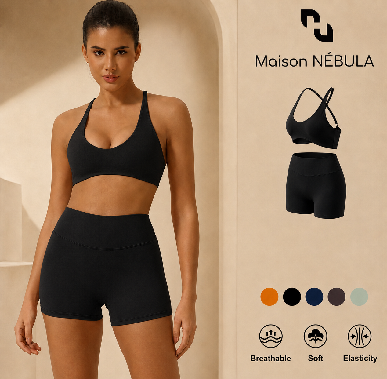 Maison Nébula - Ensemble Sculpting 2 Pièces Maintien Signature & Taille Haute Seconde Peau